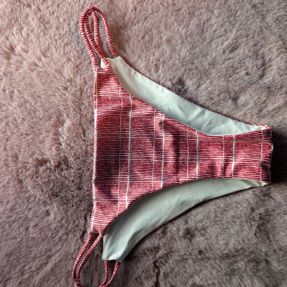 Tavik Red and White Striped Swimwear